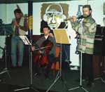 Ensemble RI in Garkundel club, Saint-Petersburg. 2000.