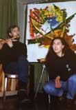 Happening in Tsarskoye Selo with pupils of Guyvoronsky. 1996.